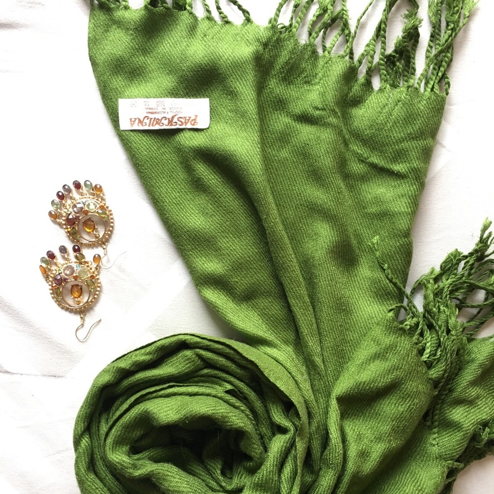 Green Pashmina Scarf